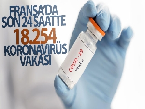 Fransa'da son 24 saatte 18 bin 254 koronavirüs vakası