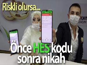 Önce HES kodu, sonra nikah: 'Evet'ten önce HES kodu