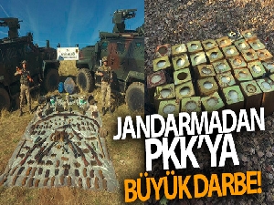 Jandarmadan terör örgütünün kış üslenmesine darbe