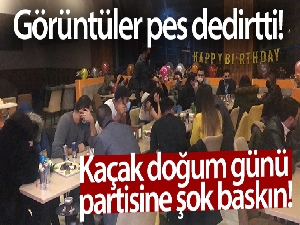 Esenyurt'ta polisten kaçak doğum günü partisine şok baskın