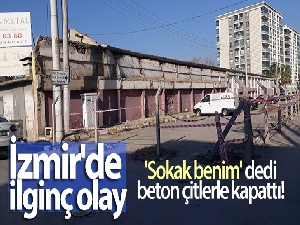 'Sokak benim' dedi, beton çitlerle kapattı