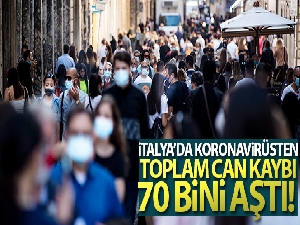 İtalya'da Covid-19'dan toplam can kaybı 70 bini aştı