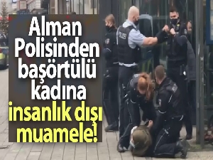 Almanya'da başörtülü kadına karşı polis şiddeti