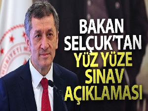 Milli Eğitim Bakanı Selçuk'tan yüz yüze sınav açıklaması