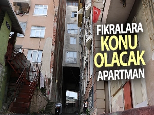 Samsun'da fıkralara konu olacak apartman