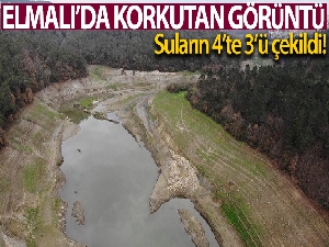 İstanbul'da yağışların azalması sonrasında barajlar alarm veriyor