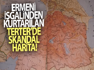 Ermeni işgalinden kurtarılan Terter'de skandal harita