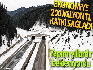 Ilgaz 15 Temmuz İstiklal Tüneli, 4 yılda ekonomiye 200 milyon lira katkı sağladı