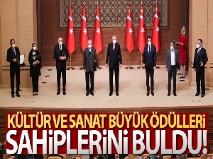 Cumhurbaşkanı Erdoğan, Kültür ve Sanat Büyük Ödülleri töreninde konuştu