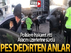 Bursa'da öfkeli öğretmen polislere hakaret etti, aracını üzerlerine sürdü