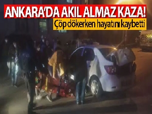 Ankara'da akıl almaz kaza!
