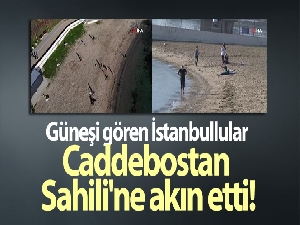 Sokağa çıkma kısıtlamasında güneşi gören İstanbullular Caddebostan Sahili'ne akın etti