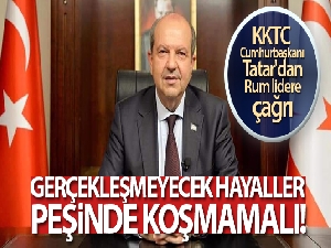 KKTC Cumhurbaşkanı Tatar'dan Rum lidere çağrı!