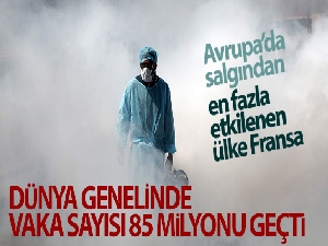 Dünya genelinde korona virüs vaka sayısı 85 milyonu geçti
