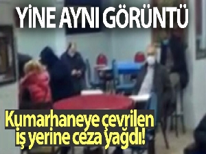 Ataşehir'de kumarhaneye çevrilen iş yerine baskın: Ceza yağdı