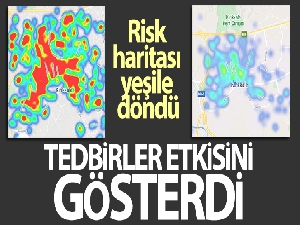 Tedbirler salgın yayılımının düşmesini sağladı: Risk haritası yeşile dönüyor