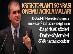 AK Parti Sözcüsü Çelik'ten MYK toplantısının ardından önemli açıklamalar!