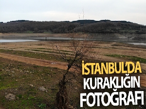 İstanbul'da kuraklığın fotoğrafı çekildi