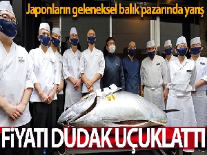 Tokyo'daki balık pazarında geleneksel yeni yıl mezatı