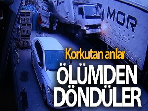 İki kişinin ölümden döndüğü anlar saniye saniye kameraya yansıdı