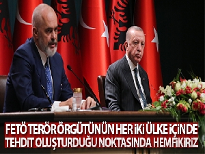 Cumhurbaşkanı Erdoğan-Arnavutluk Başbakanı Rama ortak basın toplantısı