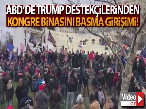ABD'de Trump destekçilerinden Kongre binasını basma girişimi