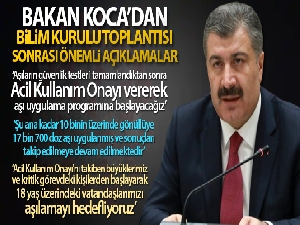 Bakan Koca'dan Bilim Kurulu toplantısı sonrası açıklama!
