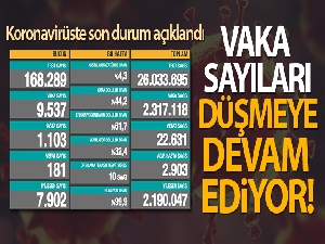 Son 24 saatte korona virüsten 181 kişi hayatını kaybetti