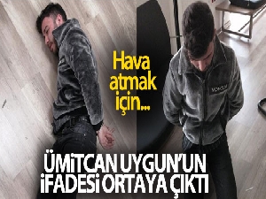 Uyuşturucudan gözaltına alınan Ümitcan Uygun'un ifadesi ortaya çıktı