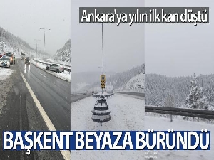 Ankara'da kar yağışı