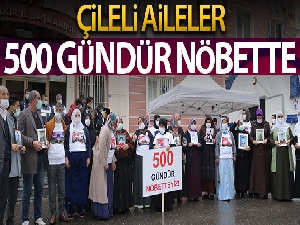 HDP önündeki ailelerin evlat nöbeti 500'üncü gününde