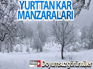 Yurttan kar manzaraları