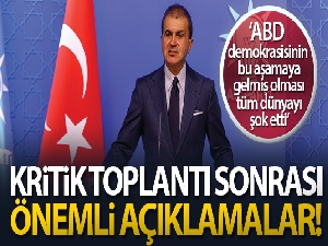 AK Parti Sözcüsü Ömer Çelik'ten önemli açıklamalar!