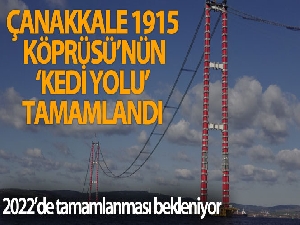 Çanakkale 1915 Köprüsü'nün ‘kedi yolu' tamamlandı