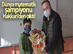 Dünya matematik şampiyonu Hakkari'den çıktı