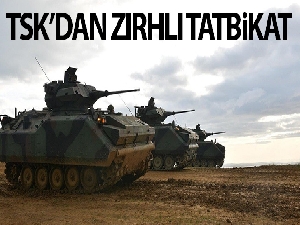 Milli Savunma Bakanlığı'ndan Zırhlı Muharebe Aracı atış tatbikatı