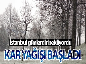 İstanbul'da kar yağışı etkili olmaya başladı