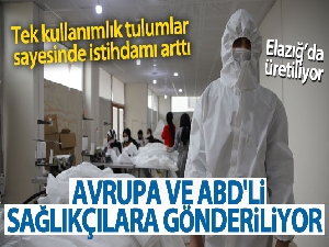 Elazığ'da üretiliyor, Avrupa ve ABD'li sağlıkçılara gönderiliyor