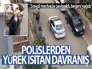 Polislerden yürek ısıtan davranış