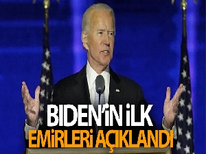 ABD'nin Seçilmiş Başkanı Biden'ın ilk emirleri açıklandı
