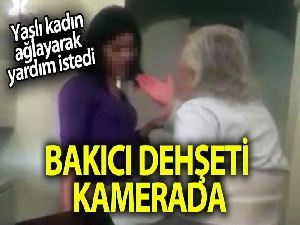 Kadıköy'de yaşlı kadına bakıcı şiddeti kamerada