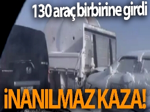 Japonya'da zincirleme kaza: 130 araç birbirine girdi