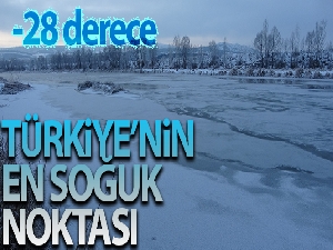 Soğuk havada zirve eksi 28'le İmranlı'nın