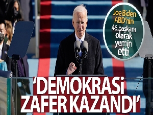 ABD Başkanı Biden: 'Demokrasi zafer kazandı'