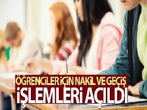 MEB'e bağlı resmi/özel eğitim kurumlarında nakil ve geçiş işlemleri açıldı