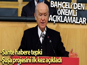 MHP Lideri Bahçeli'den Parodi haberi gerçek diye aktaran gazeteciye tepki