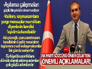 AK Parti Sözcüsü Ömer Çelik'ten MYK toplantısı sonrası önemli açıklamalar!