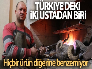Türkiye'deki iki ustadan biri; hiçbir ürün diğerine benzemiyor