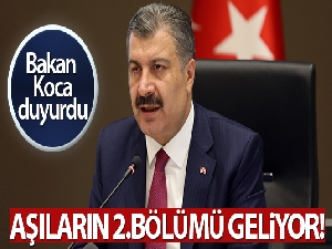 Bakan Koca'dan aşı müjdesi