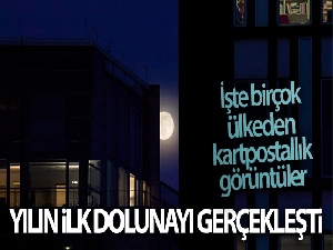 Yılın ilk dolunayı gerçekleşti: Birçok ülkede kartpostallık görüntüler oluştu